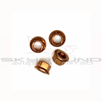 M019 - Copper lock nut high temperature 8 x 1,25 mm (Set of 4)