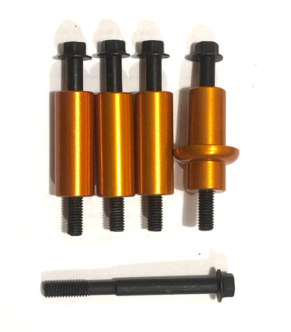 MP046k - Aluminum step-off spacers, orange (Set of 4) New Style