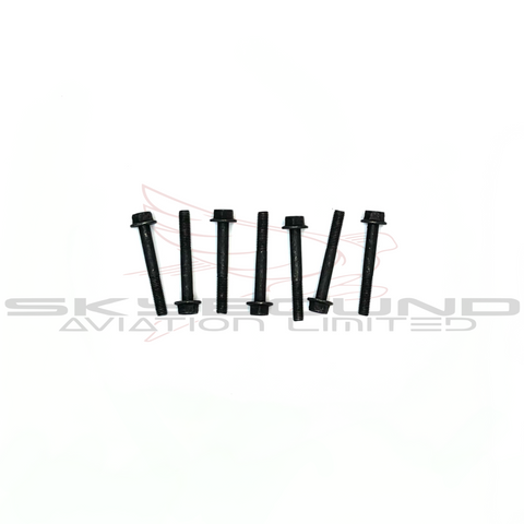 AT007b - Bolt 5 x 40 mm, black (Set of 7)